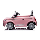 Auto Elettrica per Bambini Licenza Ufficiale Fiat 500e Batteria 12V Luci LED Rosa      