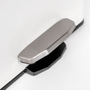 Pattumiera Rettangolare 27x22x39 cm Apertura a Pedale in Alluminio Emuca Bianco