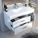 Mobile Bagno Sospeso 101cm TFT Venus Bianco Specchio