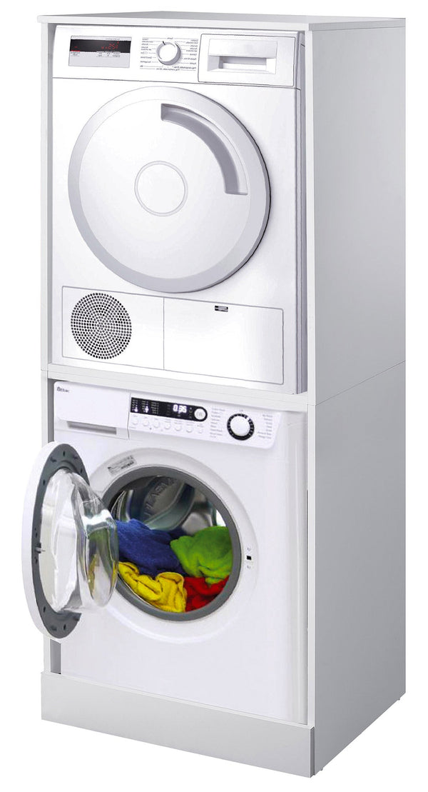 acquista Coprilavatrice e Asciugatrice a Colonna 70,3x179x60,6 cm in Nobilitato 18 mm Bianco