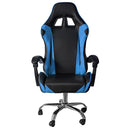 Sedia da Gaming Ergonomica 64x53x122-133 cm con Supporto Lombare e Poggiatesta in Similpelle Blu