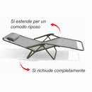 Set 2 Sedie Sdraio a Gravità Zero Sedia da Giardino Relax Pieghevole Salvaspazio Verde Militare     