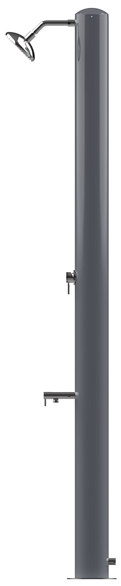 Doccia Solare da Giardino 28L Miscelatore e Lavapiedi Tevere A Grigio Ardesia acquista