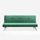Divano Letto Clic Clac 171x75x73 cm in Tessuto Verde