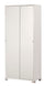 Kleiderschrank mit 2 Schiebetüren 82x190x42 cm Flamed White