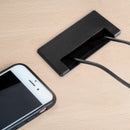 Passacavi da Tavolo Plasquare 1 Imballo 5 Pezzo Plastica Nera Tecnoplastica Emuca