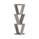 Libreria angolare 22x22x85 cm pensile Zena tortora