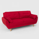 Divano Letto Clic Clac 202x82x92 cm in Tessuto Rosso