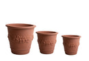 Set 3 Ø 50 39 31 cm Vasi Festonato 