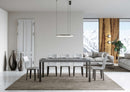  Tavolo Allungabile 180-440x90x77 cm Everyday Premium Cemento Gambe Antracite