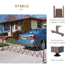 Recinzione per Giardino Estensibile Autoportante 35-300 cm in Metallo e Alluminio Marrone Scuro