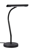 Lampada da Tavolo da Interno a LED in Metallo Nero Opaco