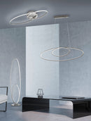Plafoniera da Interno a LED in Metallo Nickel Opaco