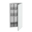 Pensile da Bagno Angolare 1 Anta Specchio 60x30x18,4 cm  Corn Bianco