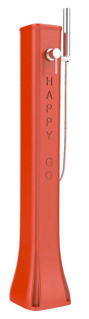 Doccia Solare da Giardino 23L Miscelatore e Doccetta Mobile Arkema Happy Go Arancio prezzo