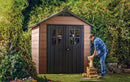 Casetta da Giardino Porta Attrezzi 228x223,5x252 cmin Evotech+ Keter Newton 757 Marrone