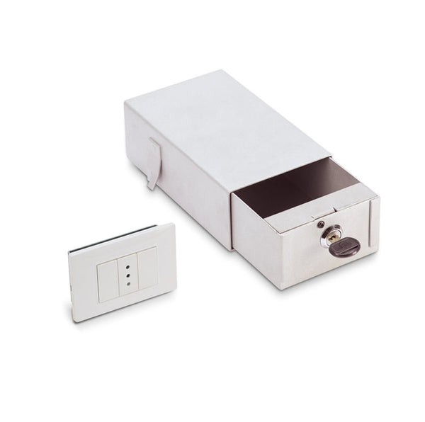 Unsichtbare Wandsteckdose mit einer Schublade und Schlüssel Technomax Sm/1 online