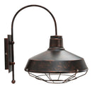 Lampada da Muro Bronks 30x40x37 cm in Ferro Nero