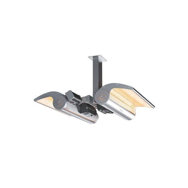 prezzo Elektrische Infrarot-Deckenheizung 60x40x74 cm 4000W Sinusgrau