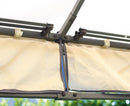 Gazebo da Giardino in Ferro 3X3m Vorghini Iron Sabbia