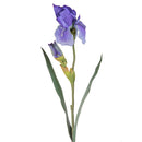 Set 6 Giaggiolo Composto da 2 Fiori Artificiali Altezza 73 cm Blu