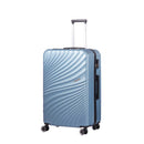 Trolley Valigia Grande Rigido 4 Ruote con Combinazione in ABS Ravizzoni Amalfi Blu Acciaio