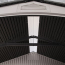 Casetta Box da Giardino Porta Utensili 204x204 cm in Polietilene Grigio