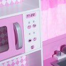 Cucina Giocattolo per Bambini con Accessori in Legno Rosa 110x32.5x99.5 cm 