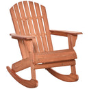 Sedia a Dondolo con Braccioli 77x94x97 cm in Legno