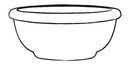 Vaso in Polietilene Tulli Ciotola Castello Classic Cappuccino Varie Misure