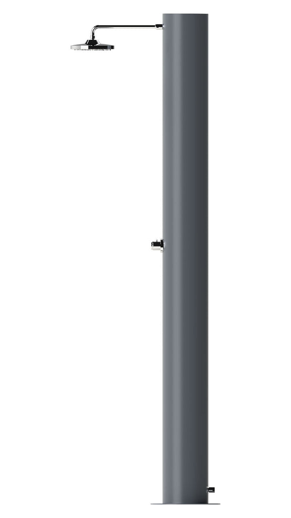 sconto Doccia Solare da Giardino 70 L Soffione Eco Rain e Miscelatore Temporizzato Arno TA Grigio Ardesia