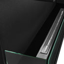 Camino a Bioetanolo da Incasso ad angolo 120x22,4x45 cm Sutri 120 SX Nero 