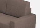 Divano Angolare 6 Posti 286x226x85 cm Sakar in Tessuto Talpa