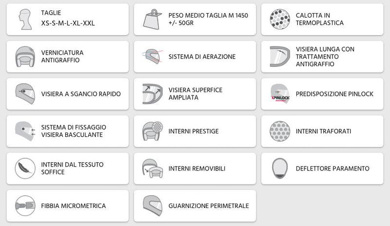 Casco Integrale per Scooter Visiera Lunga CGM Montegi 301S Rosso Opaco Varie Misure