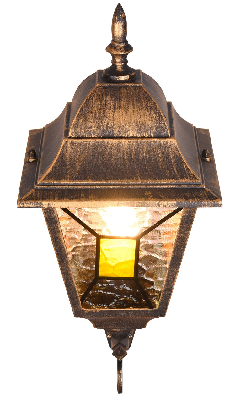 Applique da Esterno Attacco E27 in Alluminio Ruggine