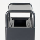 Cestino Gettacarte Posacenere 30x27x98 cm in Metallo Antracite