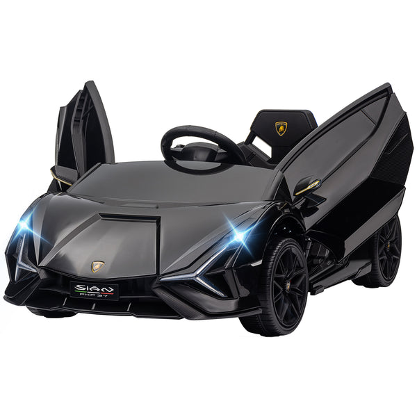 Macchina Elettrica per Bambini Licenza Ufficiale Lamborghini Sian 12V con Telecomando Nero sconto