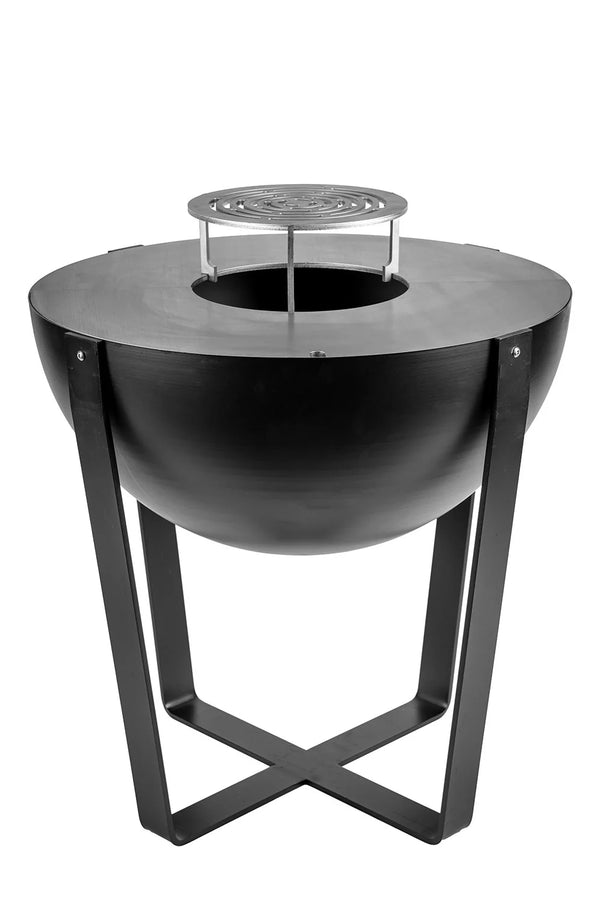 Barbecue a Legna Ø80x80 cm Iris in Acciaio Nero Alta Temperatura acquista