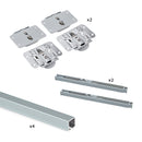 Sistema Flow in Formato Kit per Armadio H2 Ante Scorrevoli in Legno Emuca