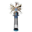 Fatina metallo blu e oro cm 32x12,7xh71,8