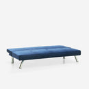 Divano Letto Clic Clac 171x75x73 cm in Tessuto Blu