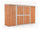 Gartenkastenhaus aus Stahlblech Werkzeughalter 307x100x192 cm Enaudi Legno