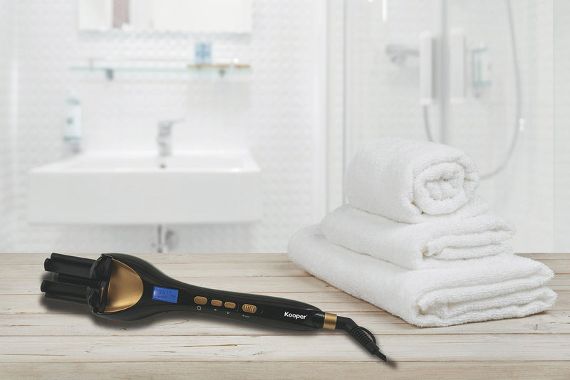 Arricciacapelli Automatico in Ceramica 30W Kooper Nera