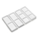 Set Organizer per Cassetti da Bagno Laterali in Plastica Emuca Tidy Grigio Antracite