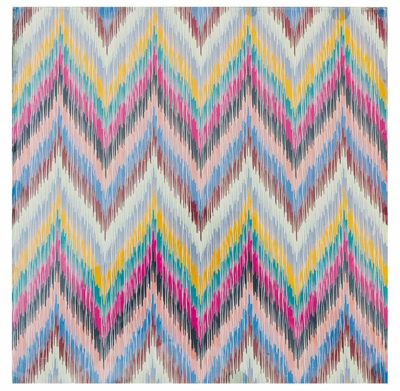 Carrello da Cucina Salvaspazio 37x37x76 cm 3 Ceste in Legno Soriani Zig Zag Bianco