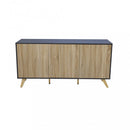 Mobile Elton 150x39,5x75 h cm in Truciolare bilaminato Antracite