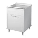 Mobile Lavatoio in PVC 60x50x85cm 2 Ante Forlani Neat Bianco
