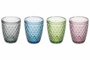Set 4 Bicchieri Acqua in Vetro 240 ml Villa d'Este Home Tivoli Diamond