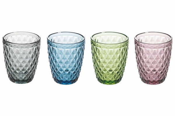 Set mit 4 Wassergläsern aus Glas 240 ml Villa d'Este Home Tivoli Diamond online