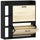 Scarpiera Slim 83x24x90.5 cm per 15 Scarpe con 2 Cassetti Ribaltabili e 3 Vani Aperti Nero